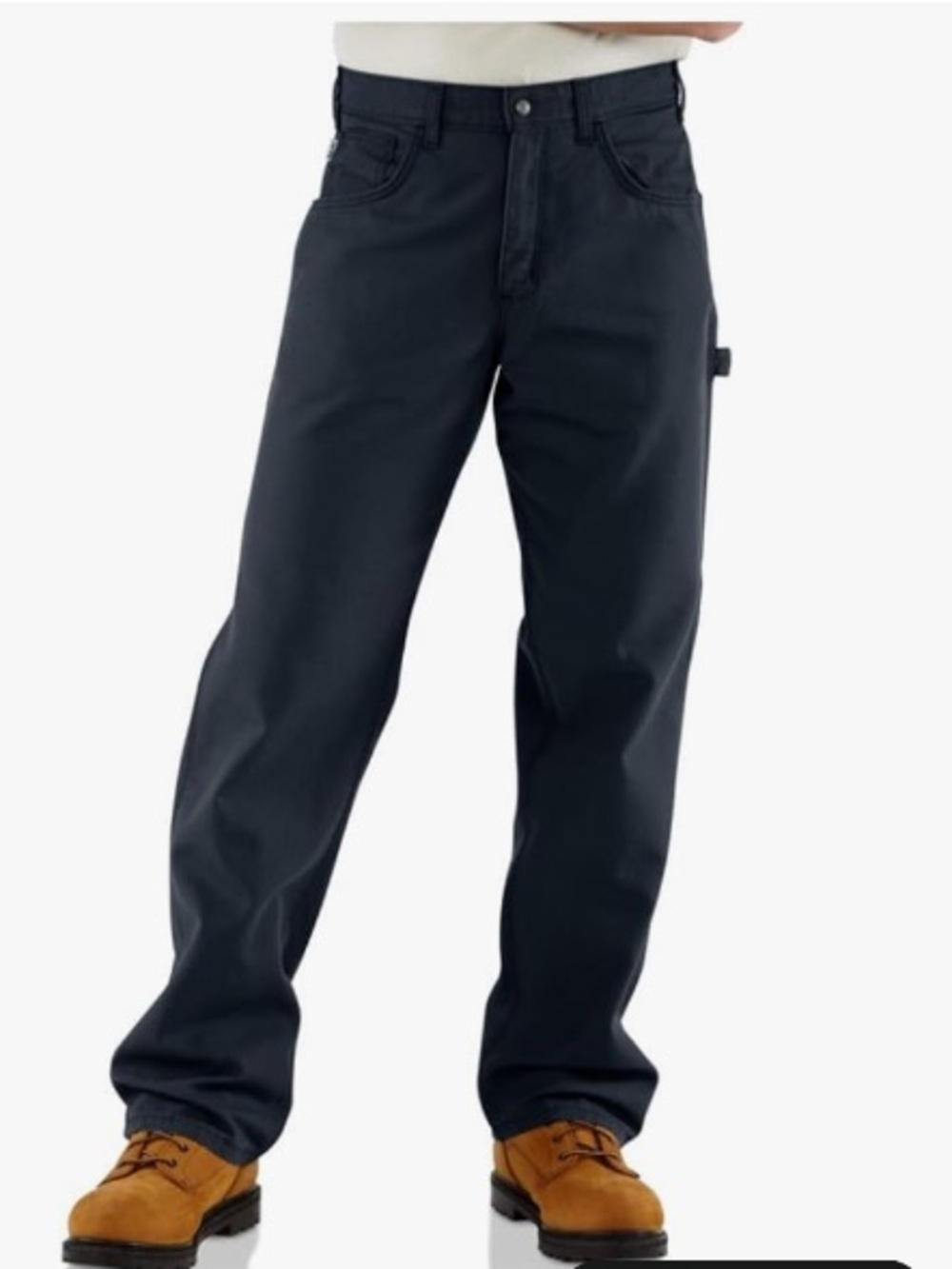 NWT Carhartt FR Cat2 Loose Straight Canvas Navy Pants 38x28